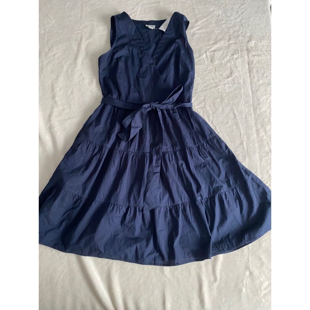 J. Crew Factory Navy Sleeveless Dress